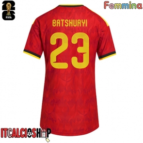 Belgio Michy Batshuayi #23 Prima Maglia Femmina Mondiali 2026 Manica Corta
